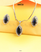 Verdant leafy Pendant Set - Zeesy.pk