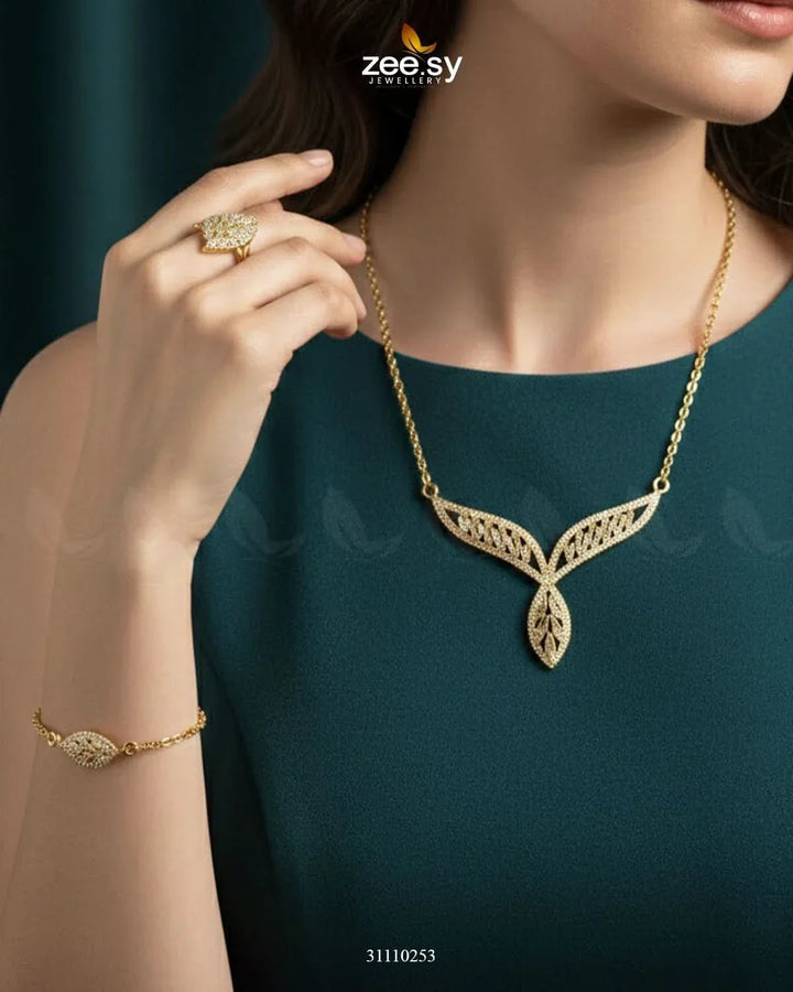 Finchia Pendant Set Pendant - Zeesy Jewellery Pakistan | Premium Artificial & Imitation Jewellery