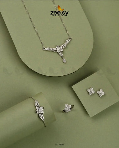 Nivia Pendant Silver Pendant - Zeesy Jewellery Pakistan | Premium Artificial & Imitation Jewellery