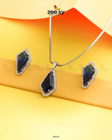 Gladiolus Pendant Set - Zeesy.pk