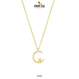 Chandi Moon Pendant - Zeesy.pk