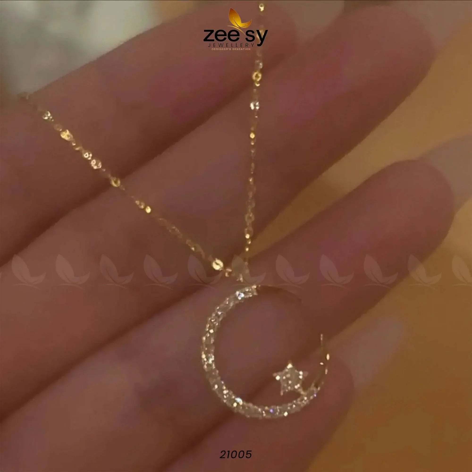 Chandi Moon Pendant - Zeesy.pk