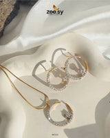 Chandi Moon Pendant Set Pendants - Zeesy Jewellery Pakistan | Premium Artificial & Imitation Jewellery