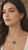 Golden Heart Cluster Pendant Set