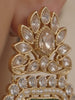Floral Square Stone Pave Earrings