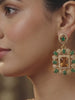 Square Bold Stone Necklace Set