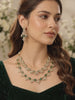 Jade Double Kundan Necklace Set