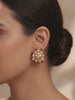 Geometric Triangular Kundan Earrings