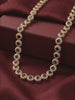 Round Solitaire Halo Tennis Chain