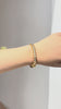 Lariat Gold Toned Geometric Bracelet