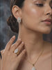 Rosette Cluster Ring Pendant Set