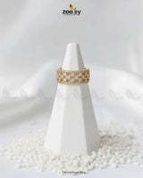 Checkerboard Ring Rings - Zeesy Jewellery Pakistan | Premium Artificial & Imitation Jewellery