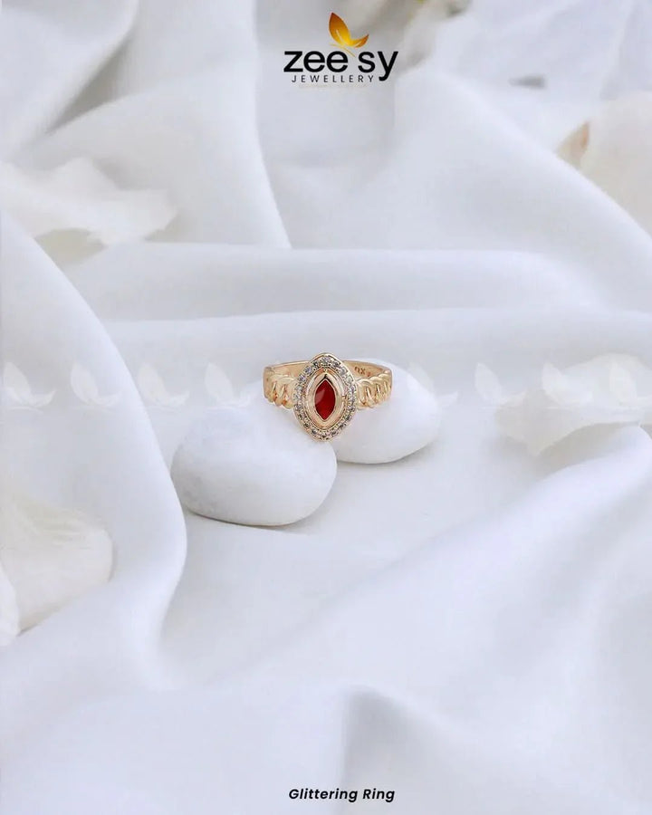Glittering Ring Rings - Zeesy Jewellery Pakistan | Premium Artificial & Imitation Jewellery