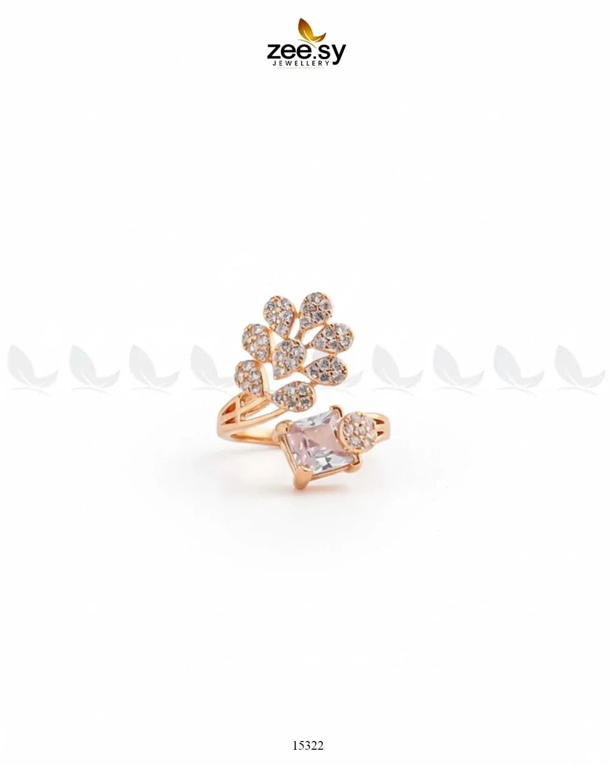 Delicate Leaf Ring - Zeesy.pk