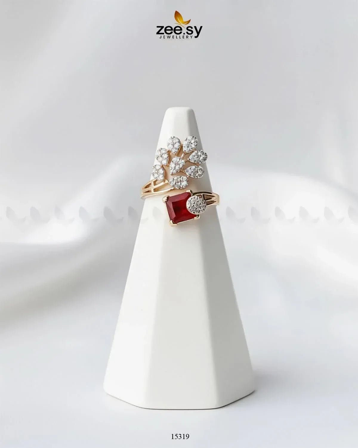 Delicate Leaf Ring - Zeesy.pk