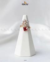 Delicate Leaf Ring - Zeesy.pk