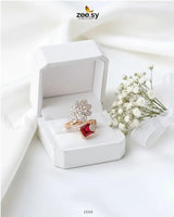 Delicate Leaf Ring - Zeesy.pk