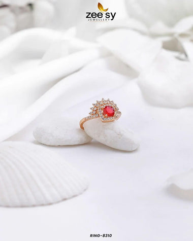 Ring-8310 Red Rings - Zeesy Jewellery Pakistan | Premium Artificial & Imitation Jewellery