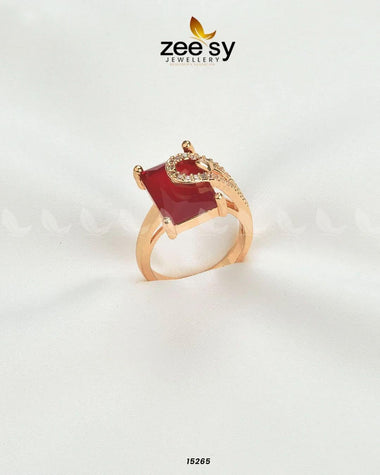 Elegance Ring Red Rings - Zeesy Jewellery Pakistan | Premium Artificial & Imitation Jewellery