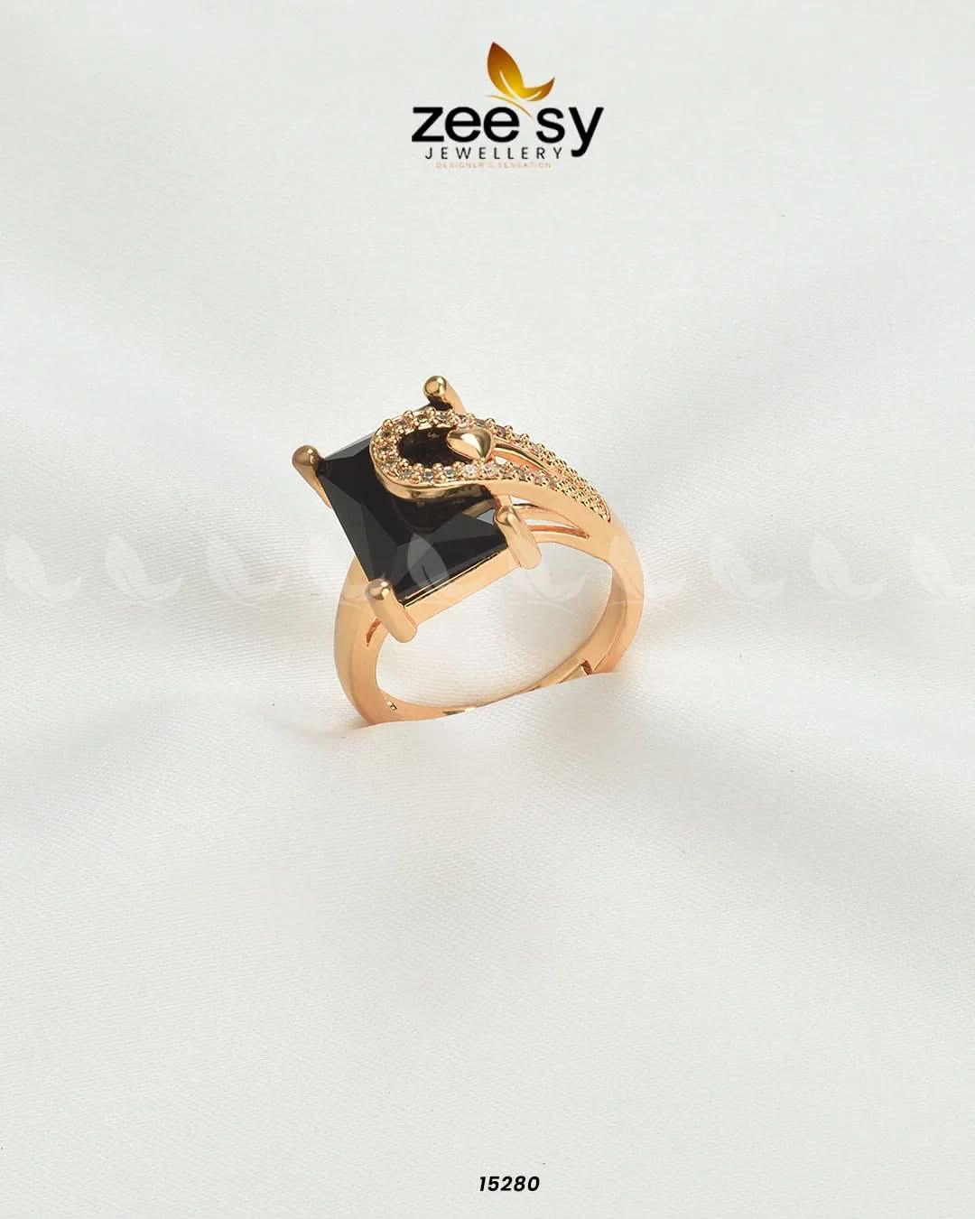 Elegance Ring Black Rings - Zeesy Jewellery Pakistan | Premium Artificial & Imitation Jewellery
