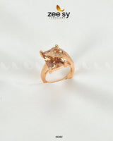 Elegance Ring Champagne Rings - Zeesy Jewellery Pakistan | Premium Artificial & Imitation Jewellery