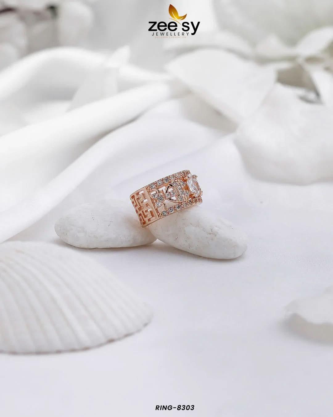 Ring-8303 White Rings - Zeesy Jewellery Pakistan | Premium Artificial & Imitation Jewellery