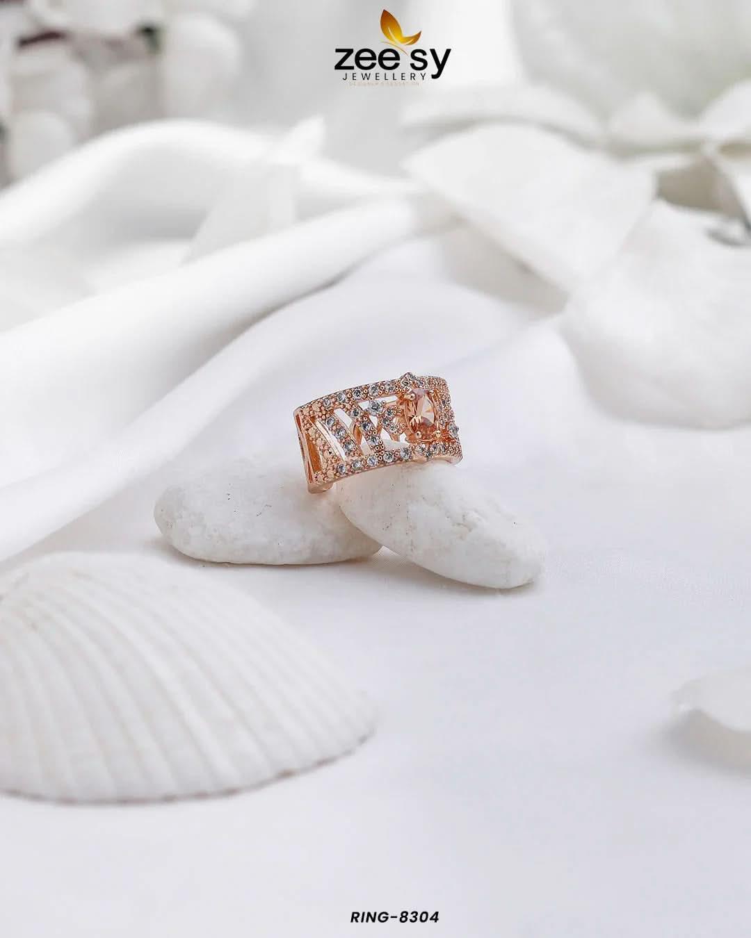 Ring-8304 Champagne Rings - Zeesy Jewellery Pakistan | Premium Artificial & Imitation Jewellery