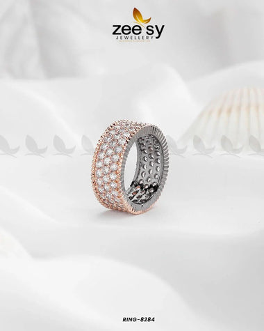 RING-8284 Rose Gold Rings - Zeesy Jewellery Pakistan | Premium Artificial & Imitation Jewellery