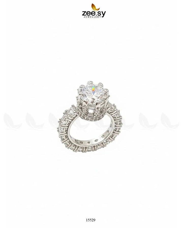 Moana Ring Silver White Rings - Zeesy Jewellery Pakistan | Premium Artificial & Imitation Jewellery