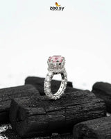 Moana Ring Silver Mint Pink Rings - Zeesy Jewellery Pakistan | Premium Artificial & Imitation Jewellery