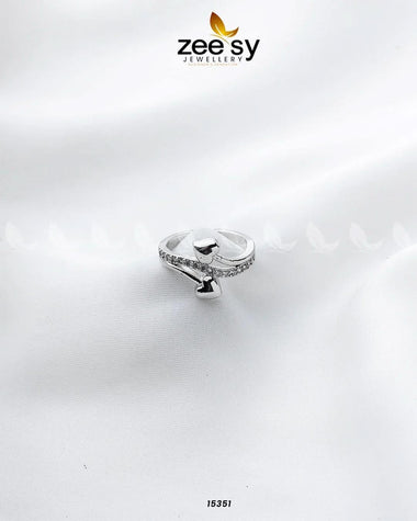 Daffodil Ring Silver Rings - Zeesy Jewellery Pakistan | Premium Artificial & Imitation Jewellery