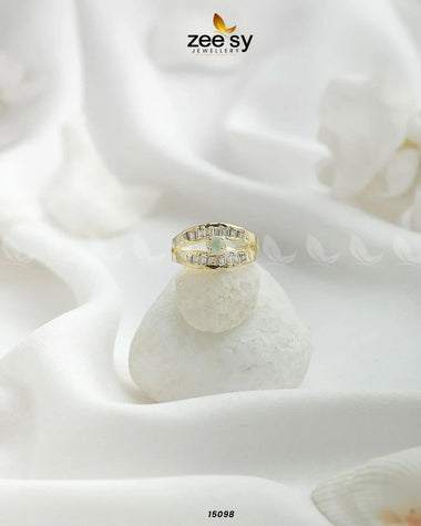 Mirage Ring Golden Mint Green Rings - Zeesy Jewellery Pakistan | Premium Artificial & Imitation Jewellery