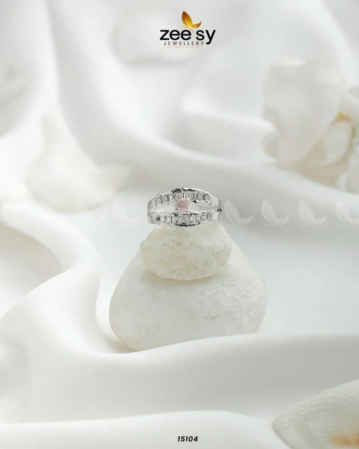 Mirage Ring Silver Pink Rings - Zeesy Jewellery Pakistan | Premium Artificial & Imitation Jewellery