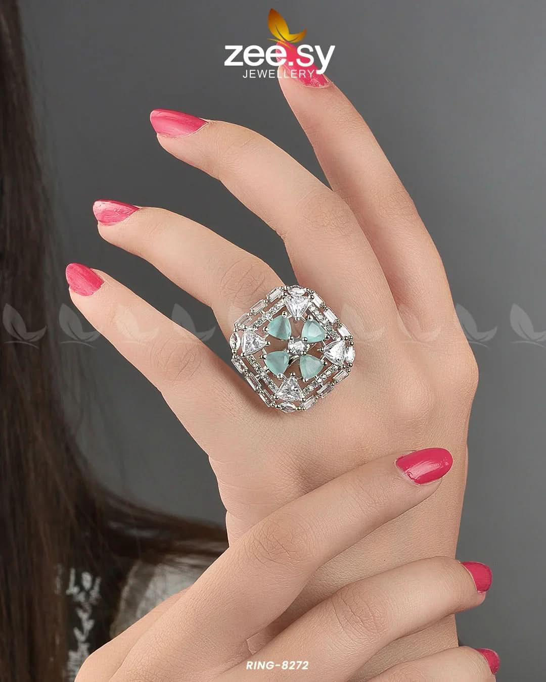 Cubic Ring-8272 Rings - Zeesy Jewellery Pakistan | Premium Artificial & Imitation Jewellery