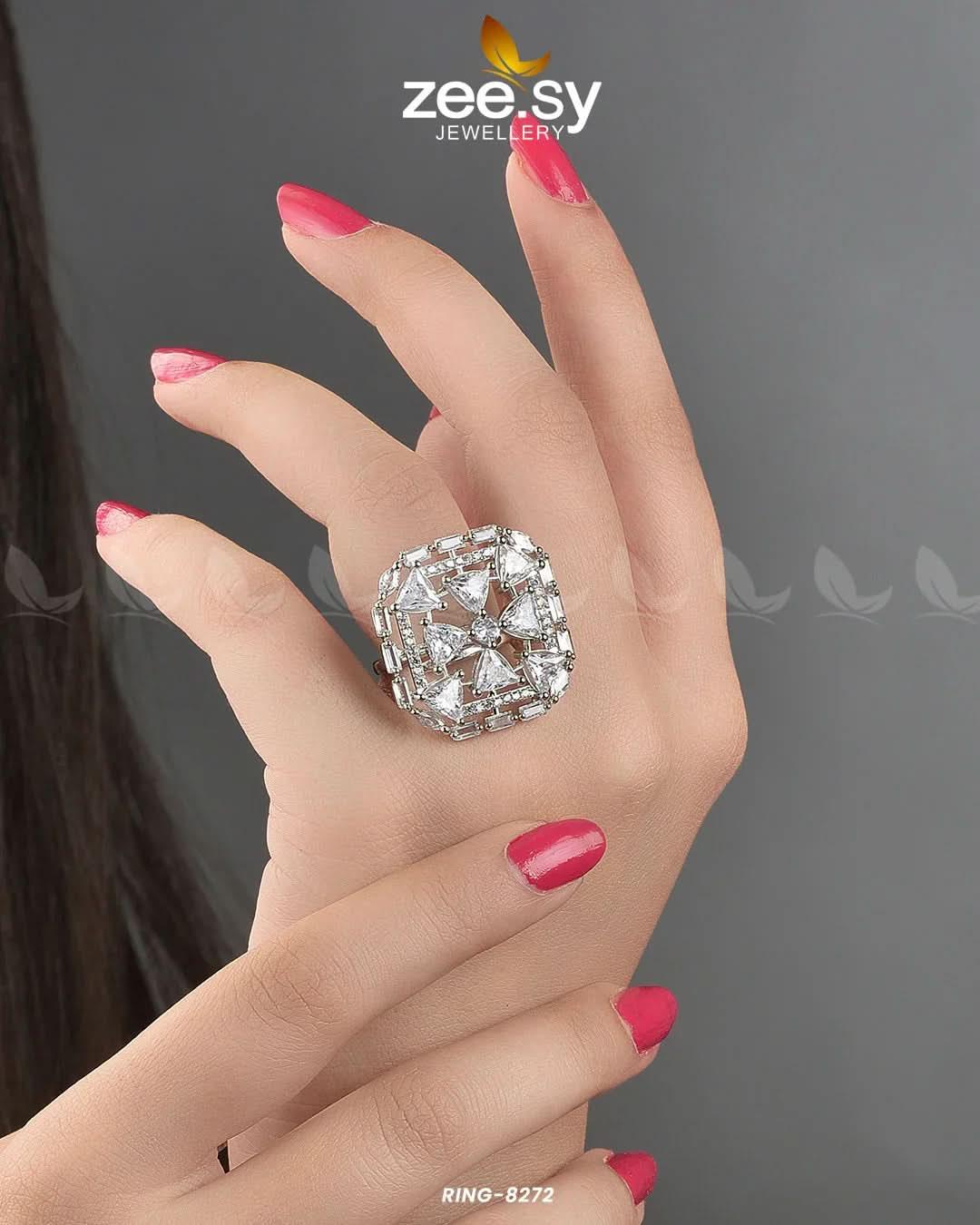 Cubic Ring-8272 Rings - Zeesy Jewellery Pakistan | Premium Artificial & Imitation Jewellery