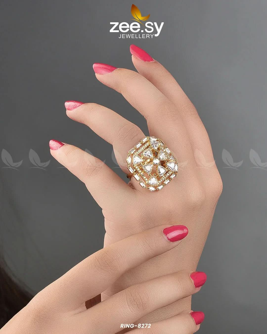 Cubic Ring-8272 Rings - Zeesy Jewellery Pakistan | Premium Artificial & Imitation Jewellery