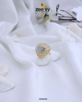 RING-8279 Golden Grey Rings - Zeesy Jewellery Pakistan | Premium Artificial & Imitation Jewellery