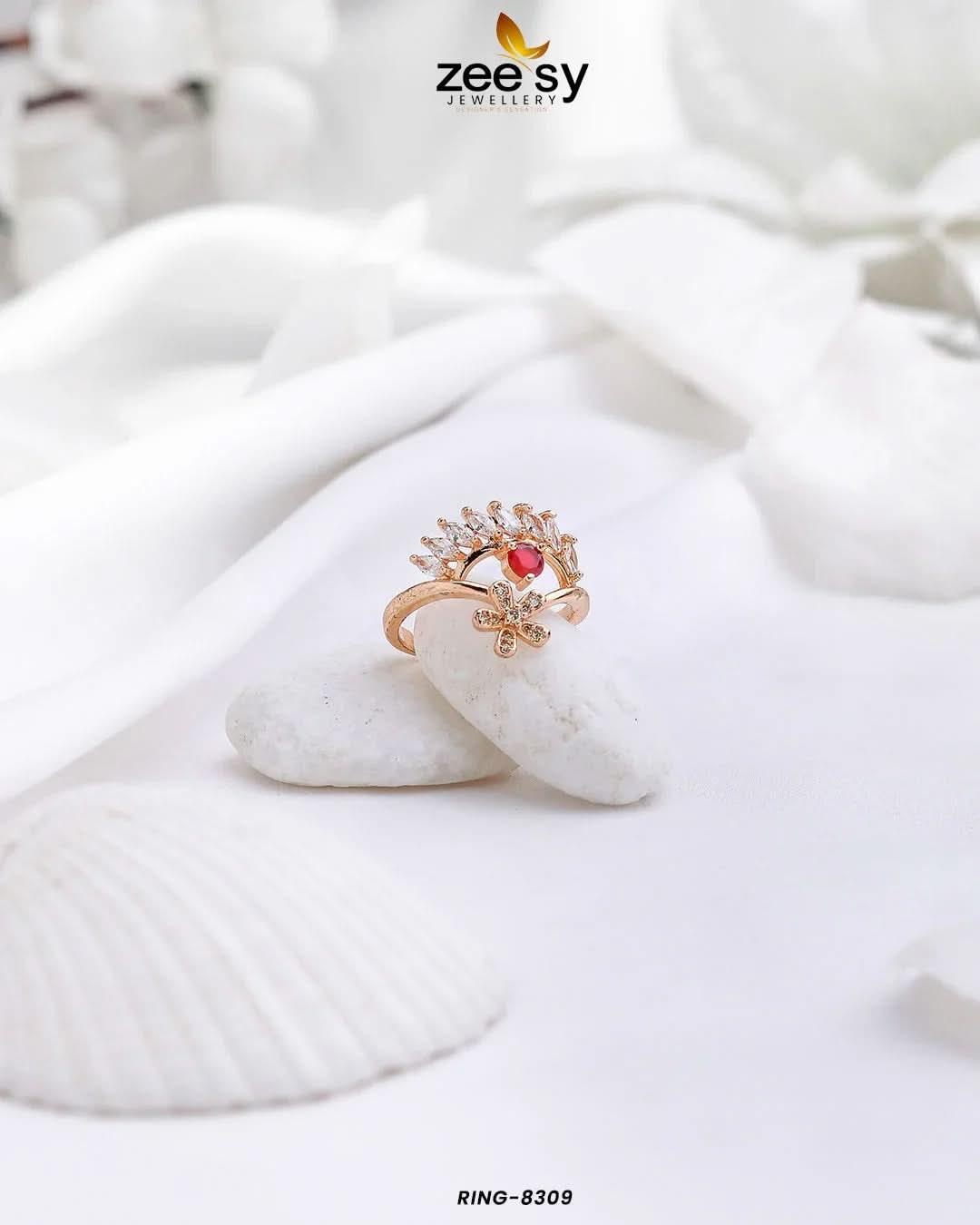 Ring-8309 Red Rings - Zeesy Jewellery Pakistan | Premium Artificial & Imitation Jewellery