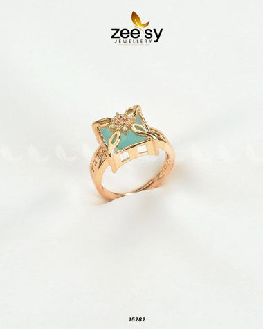 Solstice Ring Mint Green Rings - Zeesy Jewellery Pakistan | Premium Artificial & Imitation Jewellery