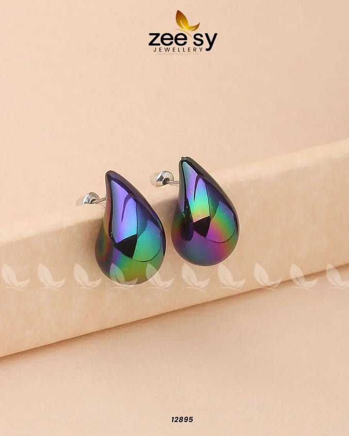 Clarkia Earrings Black Earrings - Zeesy Jewellery Pakistan | Premium Artificial & Imitation Jewellery