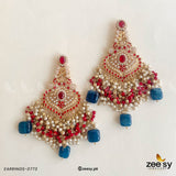 EARRINGS 0773 red blue