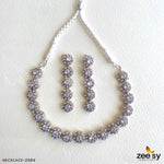 Load image into Gallery viewer, NECKLACE 0985 silver white