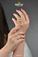 Load image into Gallery viewer, RING 8276 golden mint pink