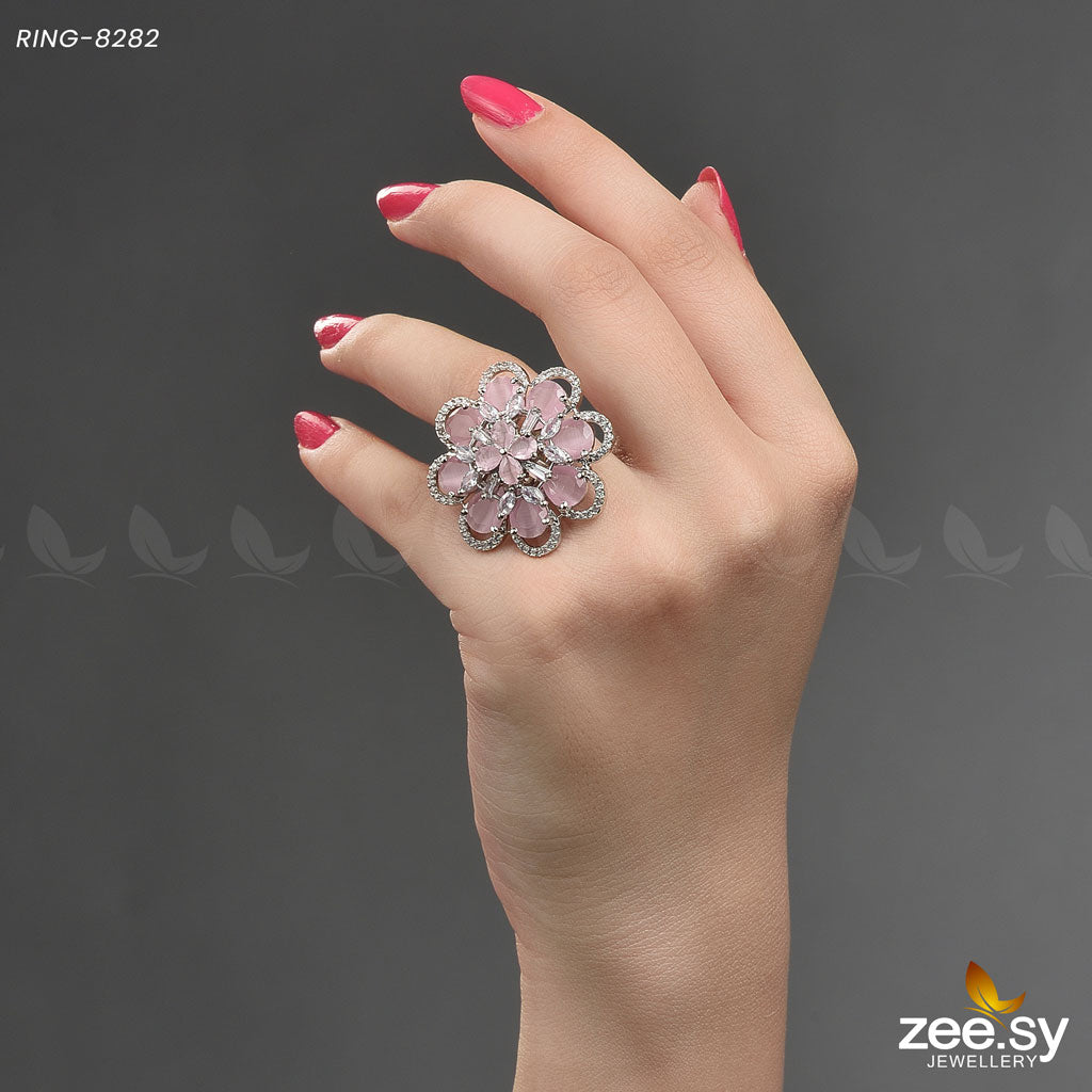 RING 8282 silver pink
