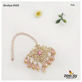Bindiya-0058 Pink bindiya - Zeesy Jewellery Pakistan | Premium Artificial & Imitation Jewellery