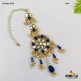 Bindiya-0108 Blue bindiya - Zeesy Jewellery Pakistan | Premium Artificial & Imitation Jewellery