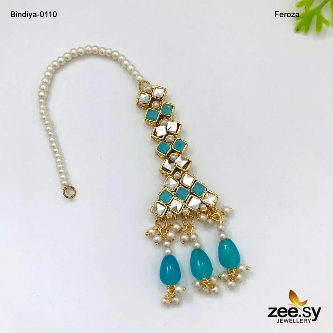 Bindiya-0110 Feroza bindiya - Zeesy Jewellery Pakistan | Premium Artificial & Imitation Jewellery