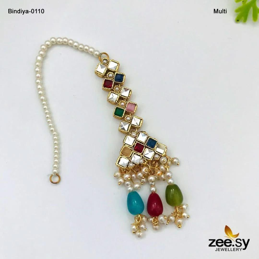 Bindiya-0110 Multi bindiya - Zeesy Jewellery Pakistan | Premium Artificial & Imitation Jewellery