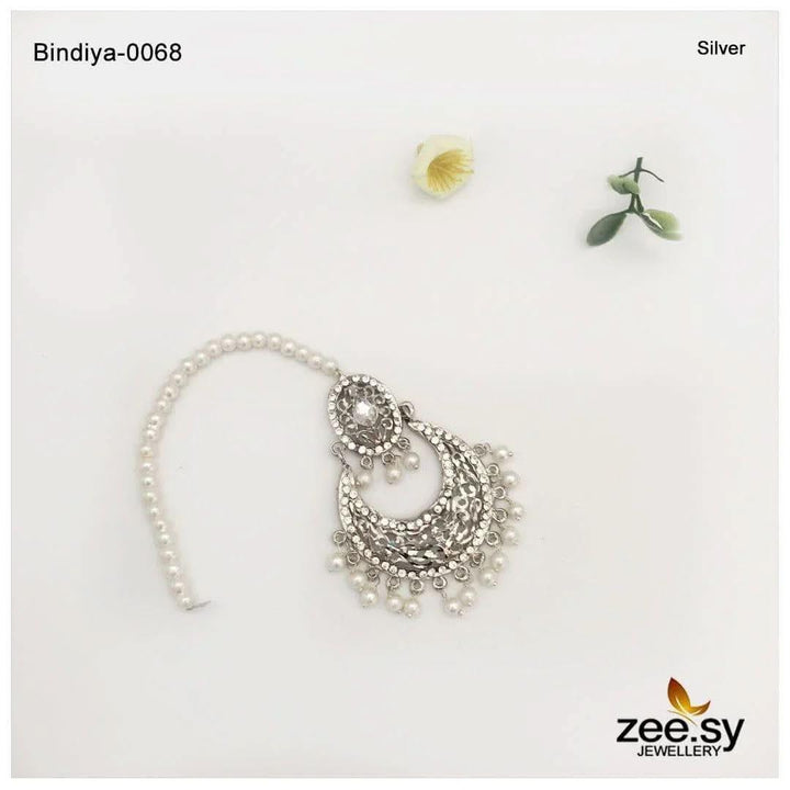 BINDIYA-0068 Silver Pearl bindiya - Zeesy Jewellery Pakistan | Premium Artificial & Imitation Jewellery