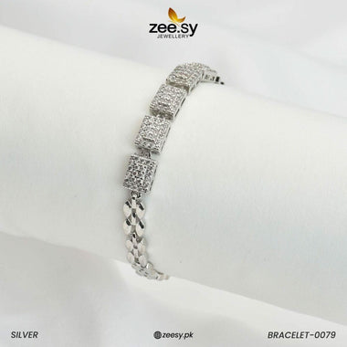 BRACELET-0079 Silver Bracelet - Zeesy Jewellery Pakistan | Premium Artificial & Imitation Jewellery